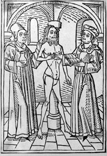 Two Physicians with a Sick Man (Title Page of the 1. Booklet)