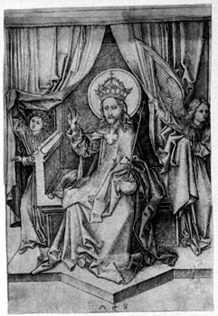 Segnender Christus auf dem Thron