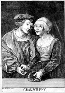 Verliebte Old Woman