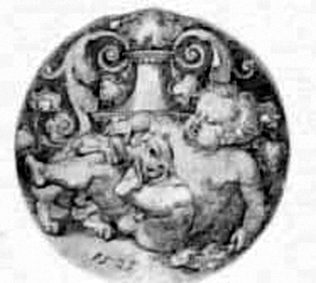 Vignette - Kind mit einem Hund