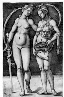Judith mit ihrer Dienerin