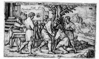 Gleichnis vom verlorenen Sohn - Der verlorene Sohn reitet vom Elternhaus fort