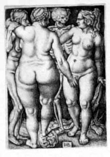 Drei nackte Frauen und Tod