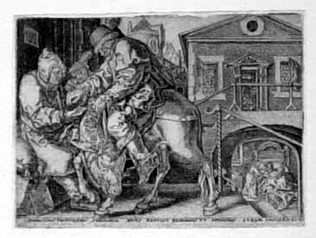 Parable vom Barmherzigen Samaritan - Samaritan zahlt for the Pflege of the Sick Man