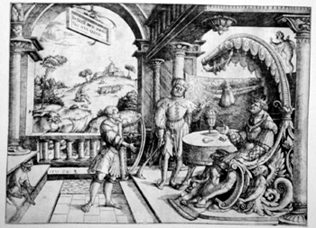 Harfenspielender David before Saul