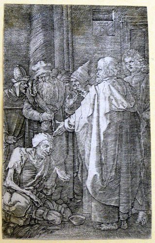 The Apostle Peter and John heilen a Paralytic in the Temple