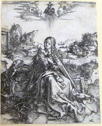 Mary with the Christ Child and the Locust