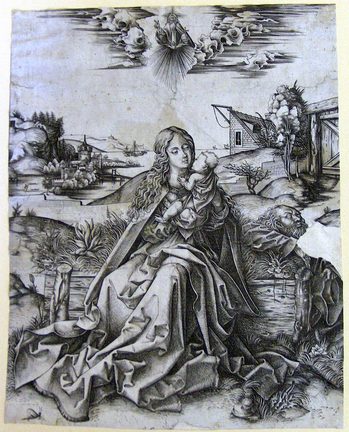 Maria mit dem Christuskind und der Heuschrecke