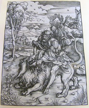Simsons Battle with the Lions