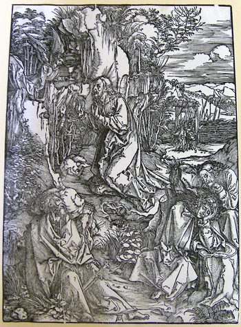 Christ Praying on the Mount of Olives in the Garden of Gethsemane