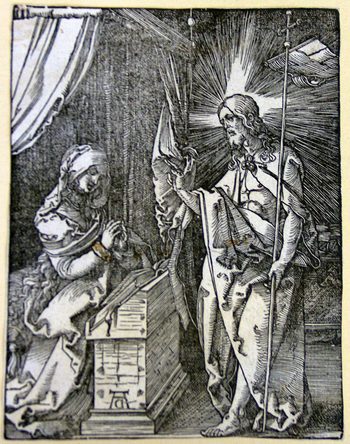 Auferstehender Christ erscheint his Mother