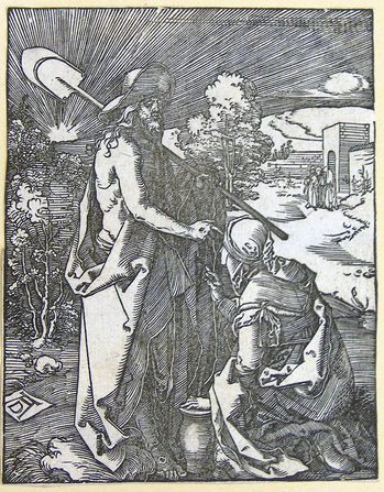 Christ as Gardener with Mary Magdalene - Noli me tangere