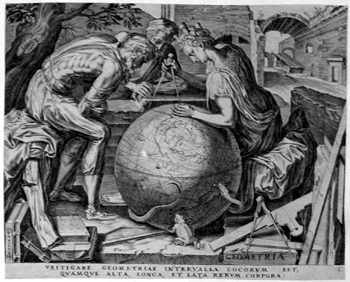 Allegorische Darstellung der  Sieben Freien Künste - Geometrie