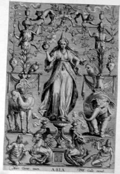 Allegorische Darstellung der Weltteile - Asien