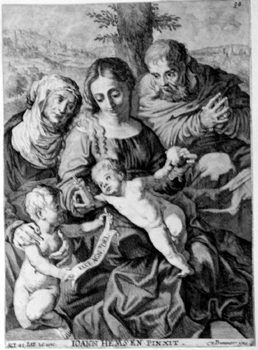 Heilige Familie mit Hl. Anna und kleinem Johannes dem Täufer