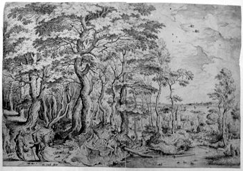 Landschaft mit Christus und dem Barmherzigen Samariter