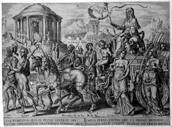 Triumphe nach Petrarca - Triumph der Keuschheit