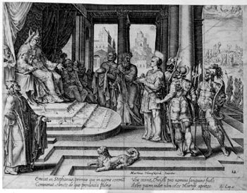 Stephanus Rede vor dem Hohepriester