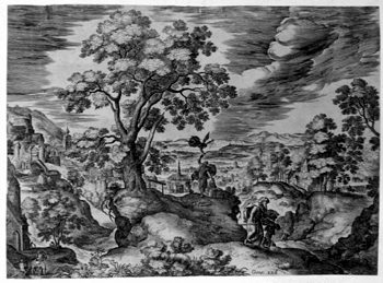 Landschaft mit Abrahams Opfer
