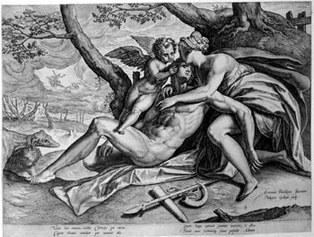 Venus beweint den toten Adonis
