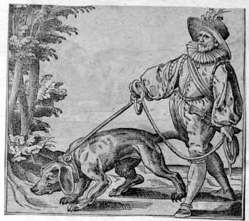 Jäger mit Hund