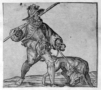 Jäger mit Hund