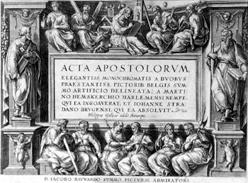 Titelblatt >>ACTA APOSTOLORVM ELEGANTISS. MONOCHROMATIS A