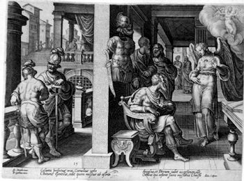 Vision des Hauptmanns Kornelius in Cäsarea