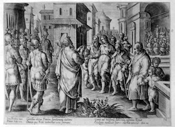 Paulus predigt in Rom