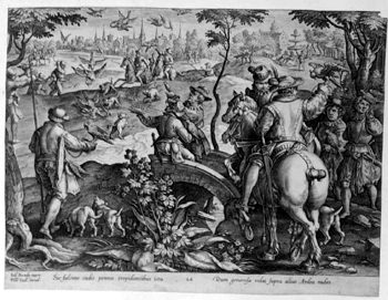 Falkner with the Hunt