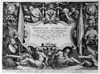 Title Page >>MEDICEAE FAMILIAE RERVM FELICITER GESTARVM VICTORIAE ET TRIVMPHI<<
