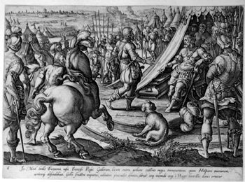 Giovanni Medici vor dem französischen König Franz I.