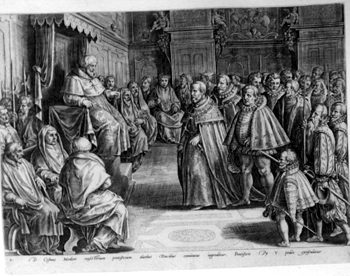 Cosimo I. before the Kardinalskollegium