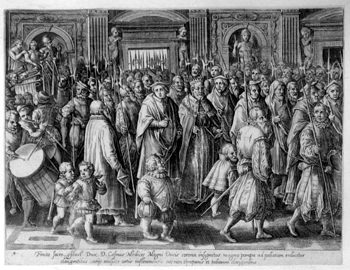 Feierlicher Entry of Cosimo the I. Medici in Florenz