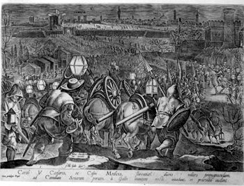 Siege of Camolia through Emperor Charles V. and Cosimo I. Medici