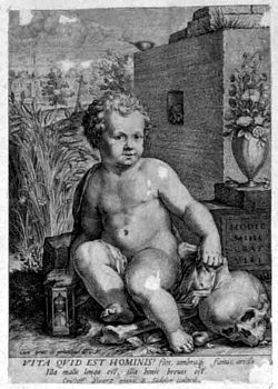 Allegorical Representation the Vergänglichkeit of the irdischen of Life
