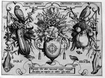 Titelblatt >>Alia Voce Psittacus Alia Coturnix Coquitor <<