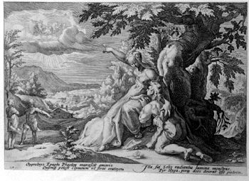 Clymene zwingt Phaeton Helios zu suchen