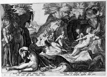 Diana und ihre Nymphen entdecken im Bade die Schwangerschaft der Kallisto
