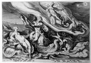 Juno beschwert sich bei Oceanus und Thetis