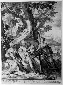 Allegorische Darstellung - Fides, Spes und Caritas