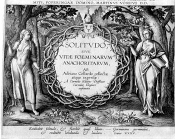 Title Page >>SOLITUDO SIVE VITAE FOEMINARUM ANACHORITARUM AB