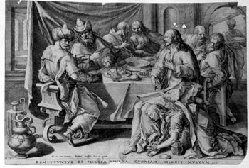 Salbung of Christ through the Sünderin