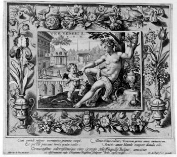 Allegorische Darstellung - Vier Jahreszeiten - Frühling