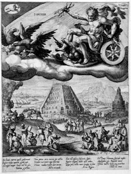 Allegorische Darstellung - Jupiter - Sternzeichen  Schütze und Fische