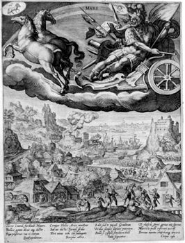 Allegorische Darstellung -  Mars - Sternzeichen Widder und Skorpion