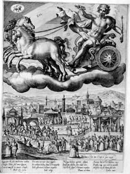 Allegorische Darstellung -  Sol  - Sternzeichen Löwe