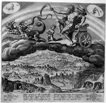 Allegorical Representation - Saturn - Sternzeichen Steinbock and Wassermann
