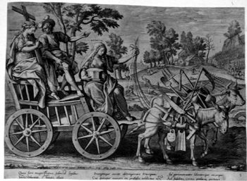 Allegorical Representation the Virtues - Geduld and Folgsamkeit