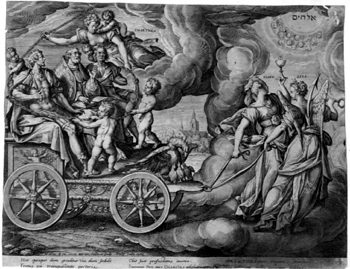 Allegorical Representation the Virtues - Caritas with Glaube and Hoffnung
